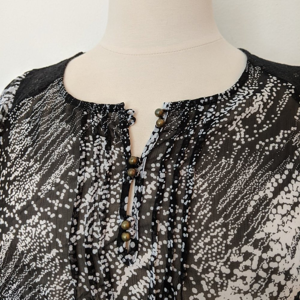 Work! Abstract Print Blouse - Picture 2 of 7